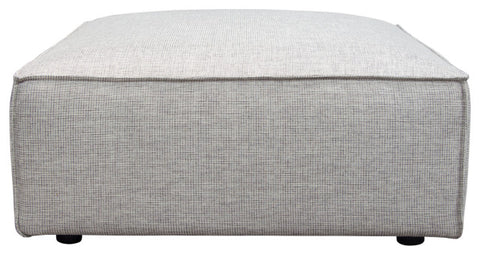 Vice Square Ottoman, Barley Fabric By Diamond Sofa