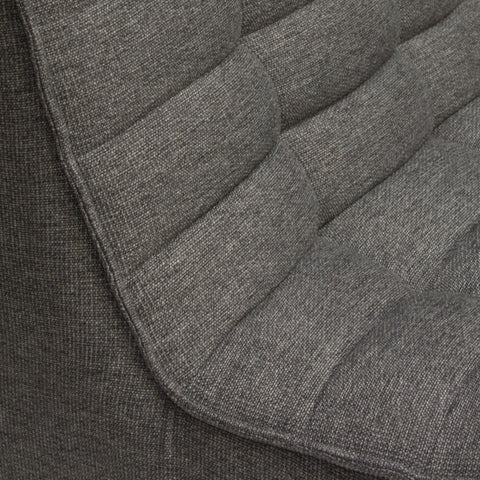 Marshall Scooped Seat Armless Chair in Grey Fabric By Diamond Sofa
