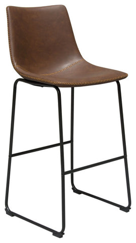 Theo 2 Bar Height Chairs, Chocolate By Diamond Sofa