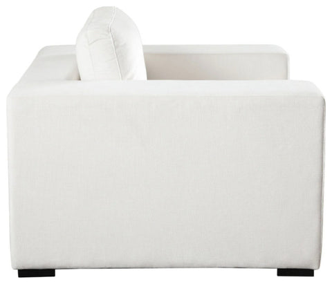 Muse Accent Chair in Mist White Performance Fabric By Diamond Sofa