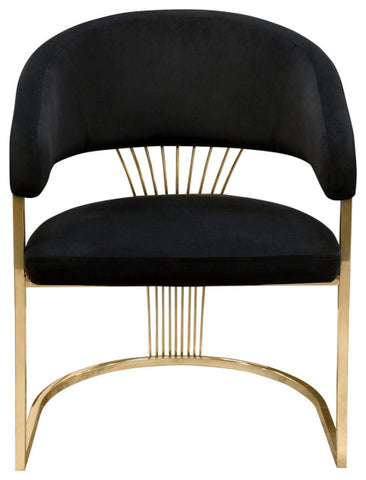 Solstice Dining Chair, Black Velvet By Diamond Sofa