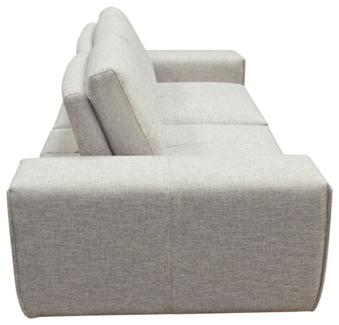Jazz Modular 2-Seater with Adjustable Backrests in Light Brown Fabric By Diamond Sofa