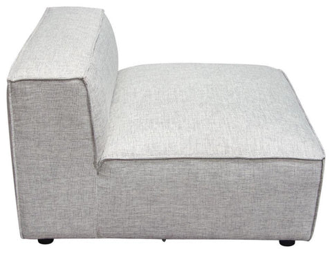 Vice Armless Chair in Barley Fabric By Diamond Sofa