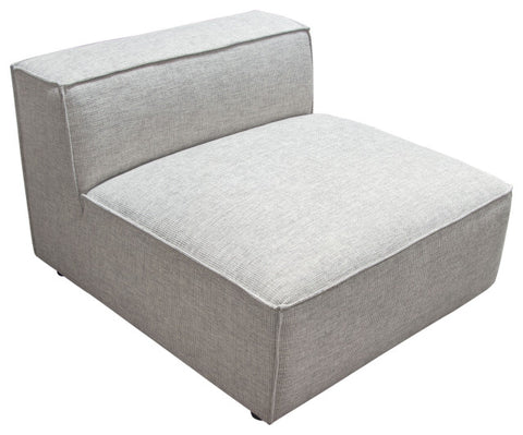 Vice Armless Chair in Barley Fabric By Diamond Sofa