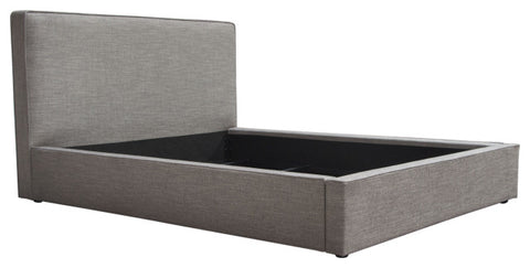 Cloud 43" Low Profile Queen Bed in Grey Fabric By Diamond Sofa