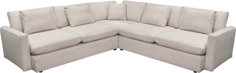 Arcadia 3PC Corner Sectional - Cream By Diamond Sofa