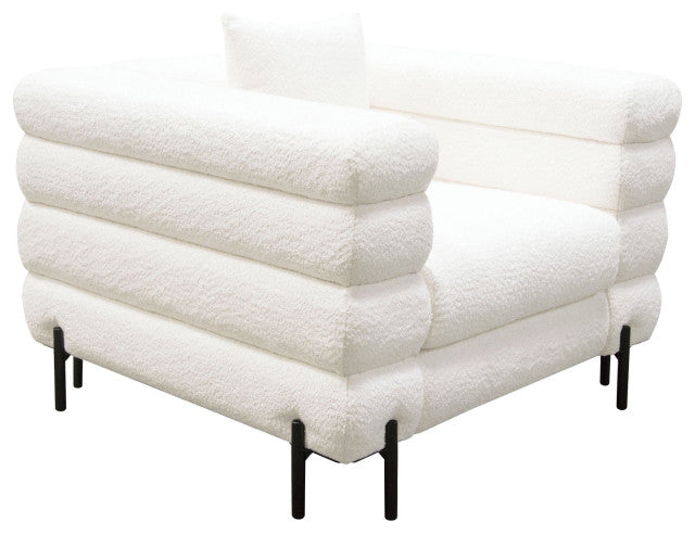 Vox Tufted Chair, White By Diamond Sofa