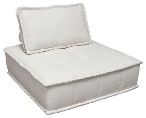 Platform 3-Piece Square Modular Lounger in Light Sand Fabric By Diamond Sofa