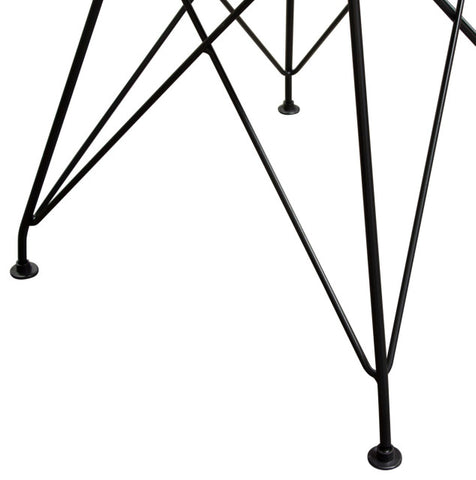 Theo 4 Dining Chairs With Metal Base, Chocolate By Diamond Sofa