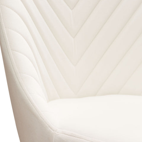 Vogue Set of (2) Dining Chairs in Cream Velvet By Diamond Sofa