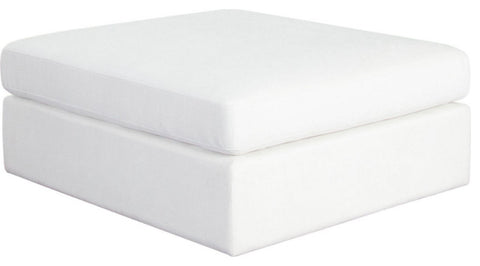 Muse Ottoman in Mist White Performance Fabric By Diamond Sofa