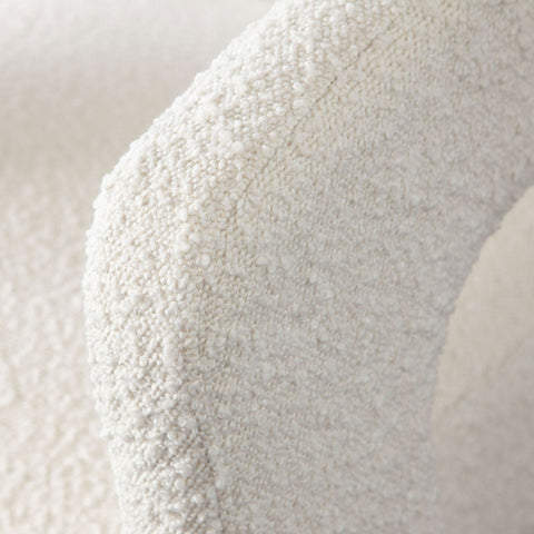 Scout Accent Chair in Ivory Boucle Fabric By Diamond Sofa