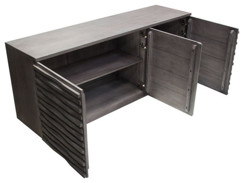 Bastille 3-Door Sideboard, Smoke Gray By Diamond Sofa
