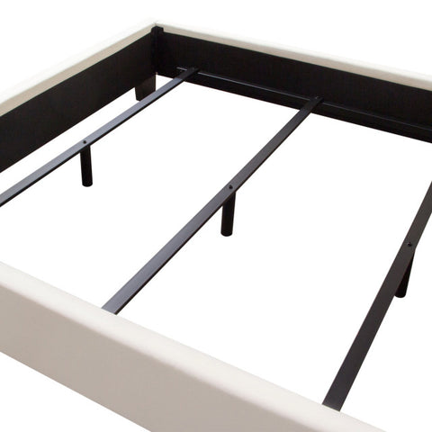 Vogue Queen Bed, Light Cream Velvet By Diamond Sofa