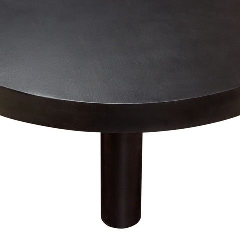 Rune 42" Round Cocktail Table in Black Finish By Diamond Sofa