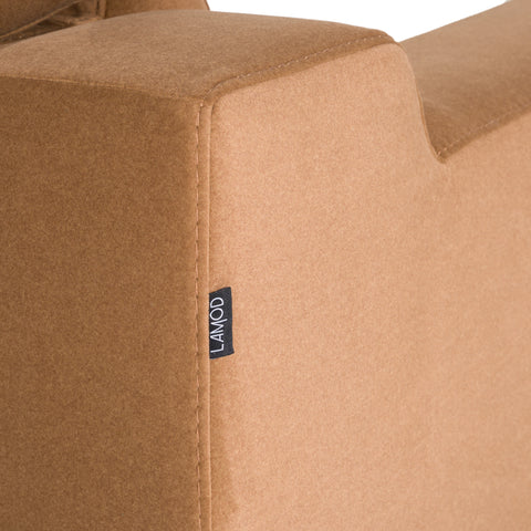 Divani Casa Horton Modern Brown Fabric Sectional With 3 Recliners Model VGKV-KM.6372-BRN