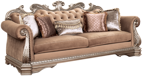 ACME Northville Velvet & Antique Silver Finish Northville Sofa Model 56930