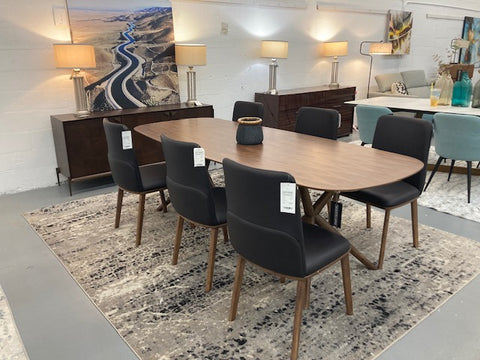 Modrest Utah Modern Walnut Rectangular Dining Table Model VGMAMIT-8107