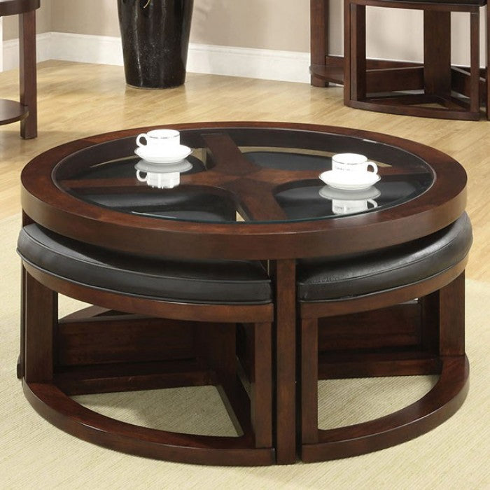 Crystal Cove Coffee Table Model Cm4321C-Chair By Furniture Of America 