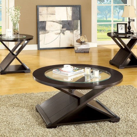 Orbe 3 Pc. Table Set Model Cm4006-3Pk-Set-End Table By Furniture Of America 