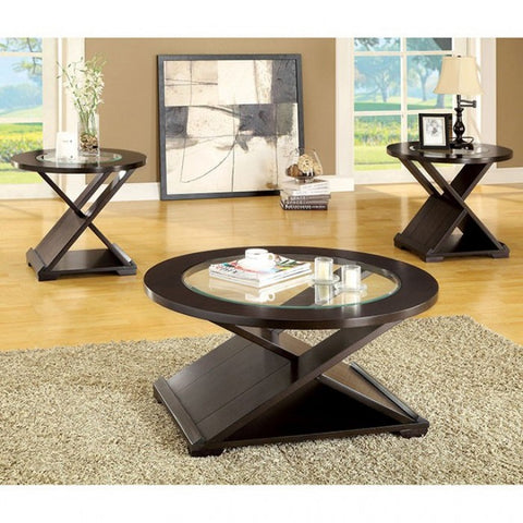 Orbe 3 Pc. Table Set Model Cm4006-3Pk-Set-End Table By Furniture Of America 