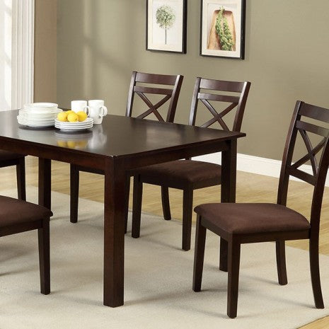 Weston 7 Pc. Dining Table Set Model Cm3400T-7Pk-Chair By Furniture Of America 