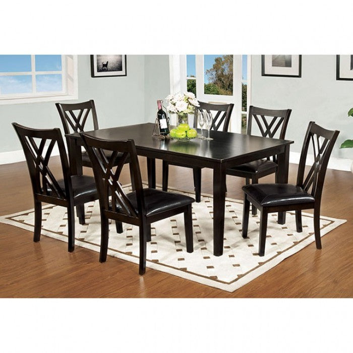 Springhill 7 Pc. Dining Table Set Model Cm3460T-7Pk-Chair By Furniture Of America 