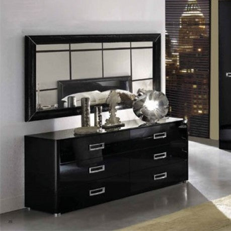 La Star Composition 01 Modern Italian Black Mirror Model VGCALASTAR01-MIR-BLK