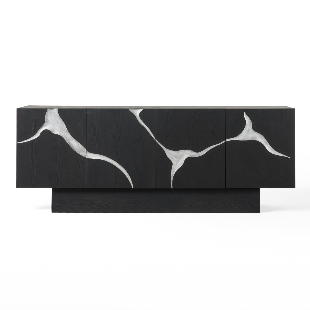 Modrest Impala Modern Matte Brown Ash & Silver Buffet Model VGVCG2322