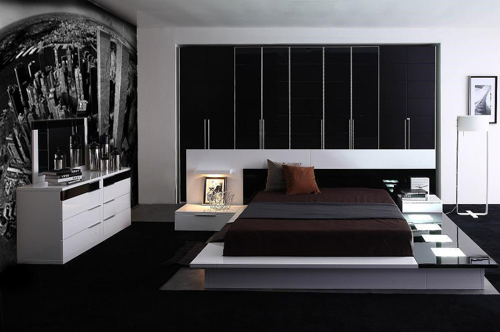 Queen Impera Modern Contemporary Lacquer Platform Bed  Model VGWCIMPERA-Q