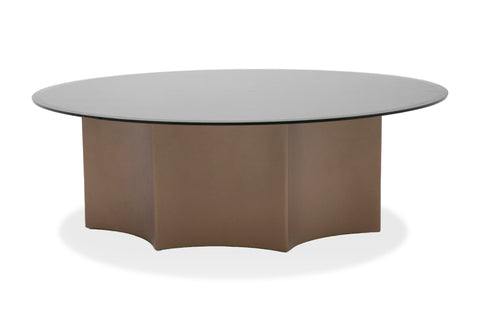 Modrest Ingram Modern Low Round Coffee Table Model VGOD-LZ-276C-L-CT