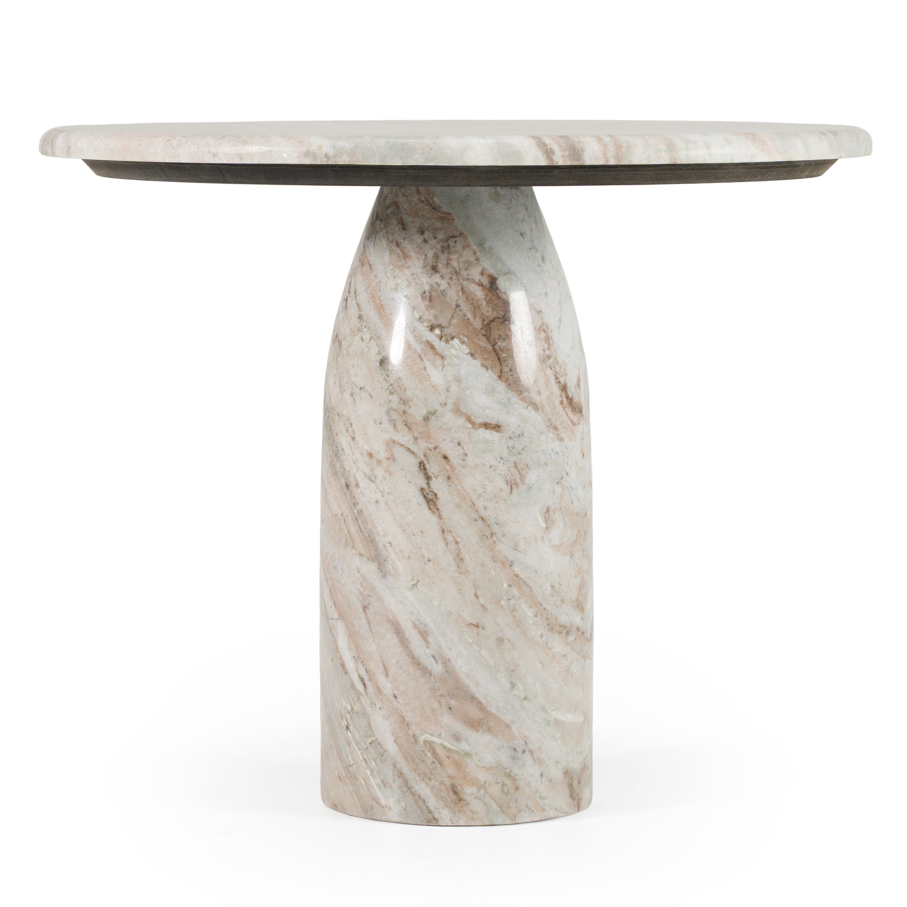 Modrest Isaac Modern Natural Marble Round Coffee Table Model VGNR-NI90040