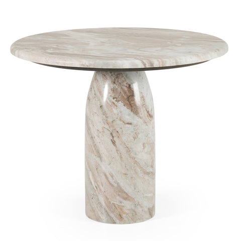 Modrest Isaac Modern Natural Marble Round Coffee Table Model VGNR-NI90040