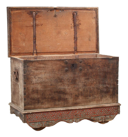 Big Natural Finish Original Antique Gerobog