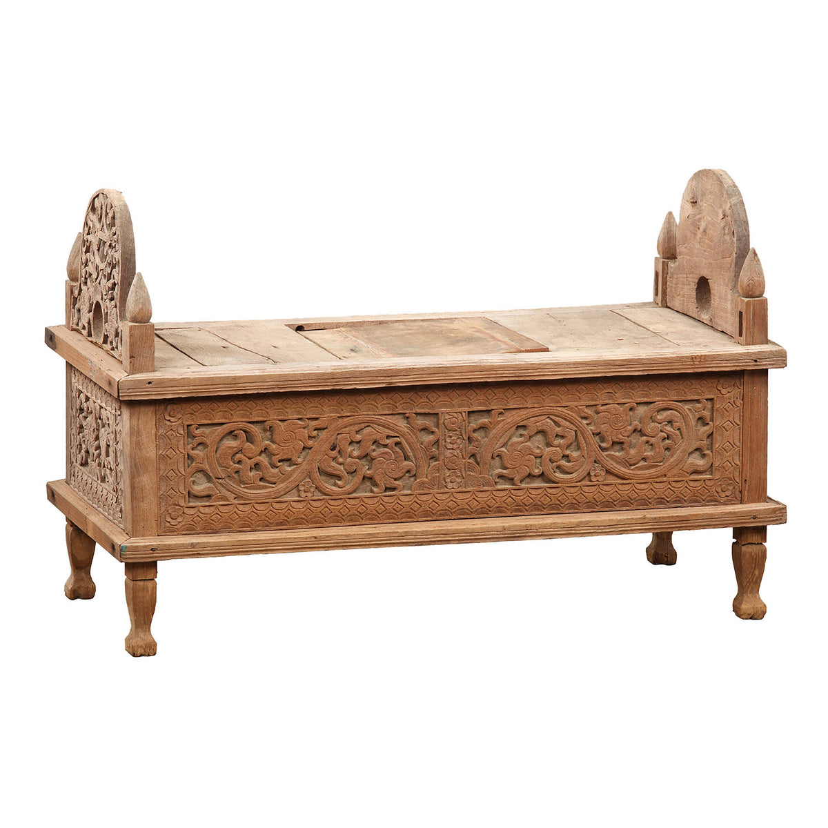 Antique Distressed Painted and Waxed Finish Jodang