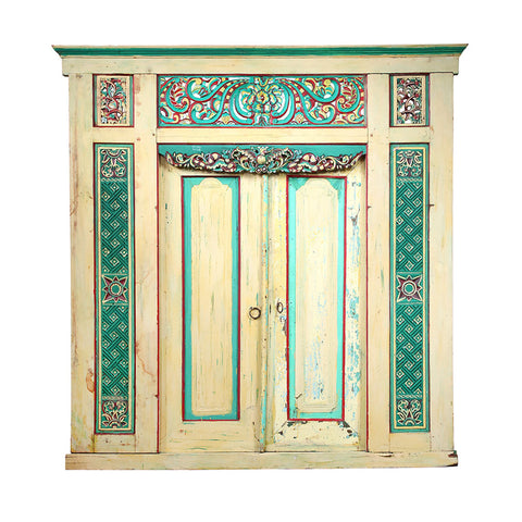 Antique Original Painted and Sealed Finish Indo Door