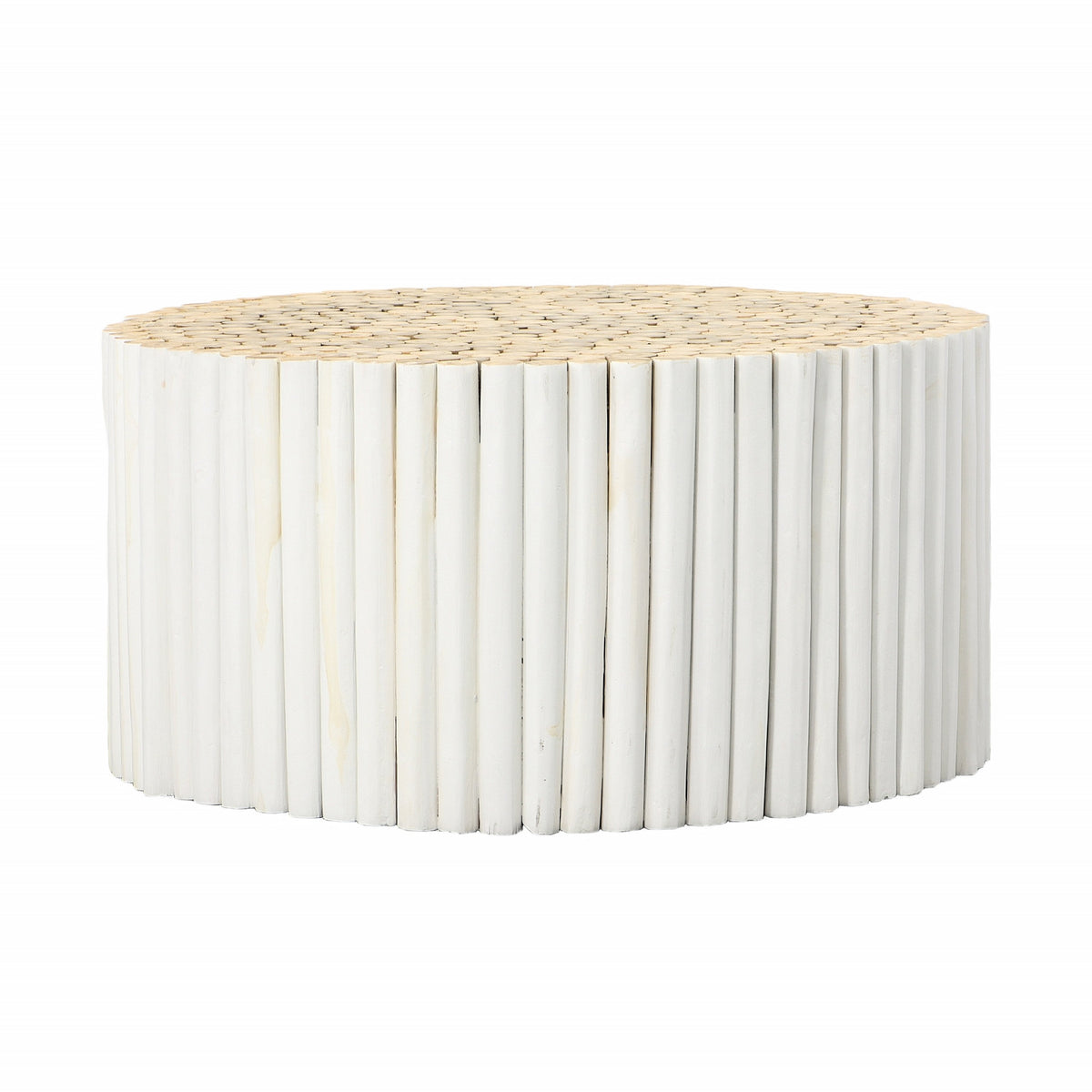 Verano White Stained Finish Coffee Table