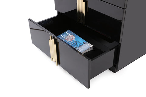 Modrest Token Modern Black & Gold Chest Model VGVCJ815-5H