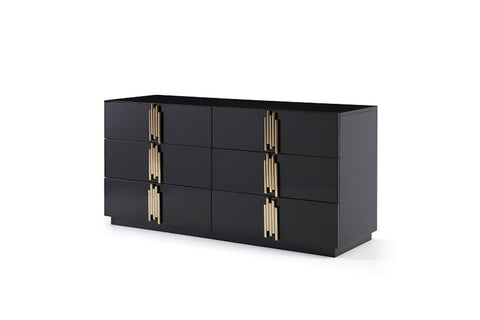 Modrest Token Modern Black & Gold Bedroom Set Model VGVCBD815-SET