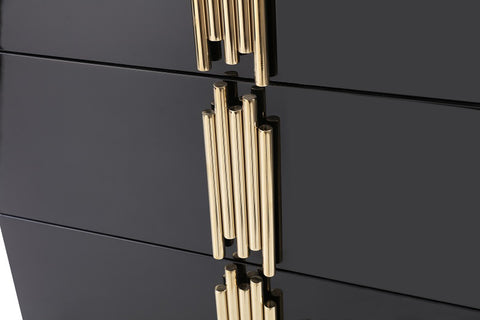 Modrest Token Modern Black & Gold Bedroom Set Model VGVCBD815-SET