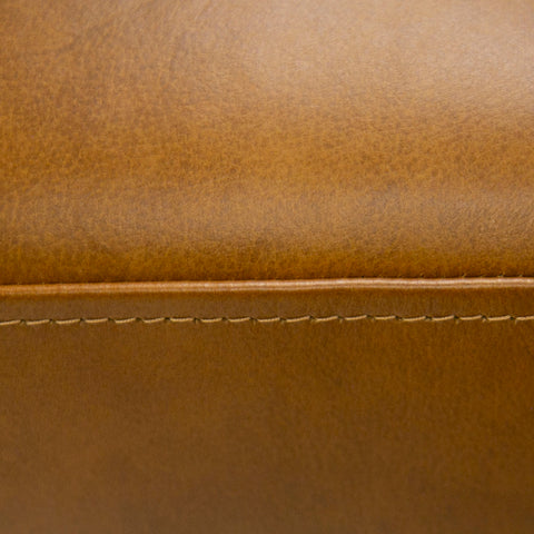 Divani Casa Jacoba Modern Camel Leather Rectangular Ottoman Model VGKK-KF-2620-ROT-CML