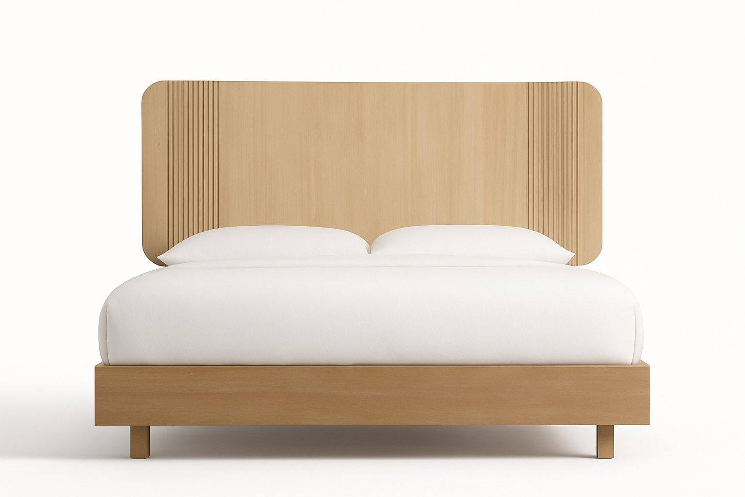 Modrest Jacobson Modern Natural Acacia Bed Model VGWD-LYO-BED
