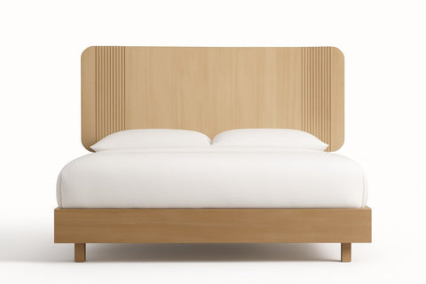 Modrest Jacobson Modern Natural Acacia Bed Model VGWD-LYO-BED