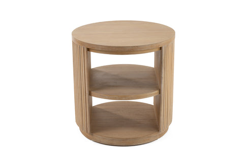 Modrest Jacobson Modern Natural Acacia End Table Model VGWD-LYO-BF2D