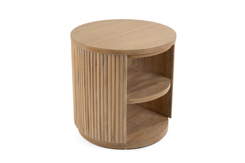 Modrest Jacobson Modern Natural Acacia End Table Model VGWD-LYO-BF2D