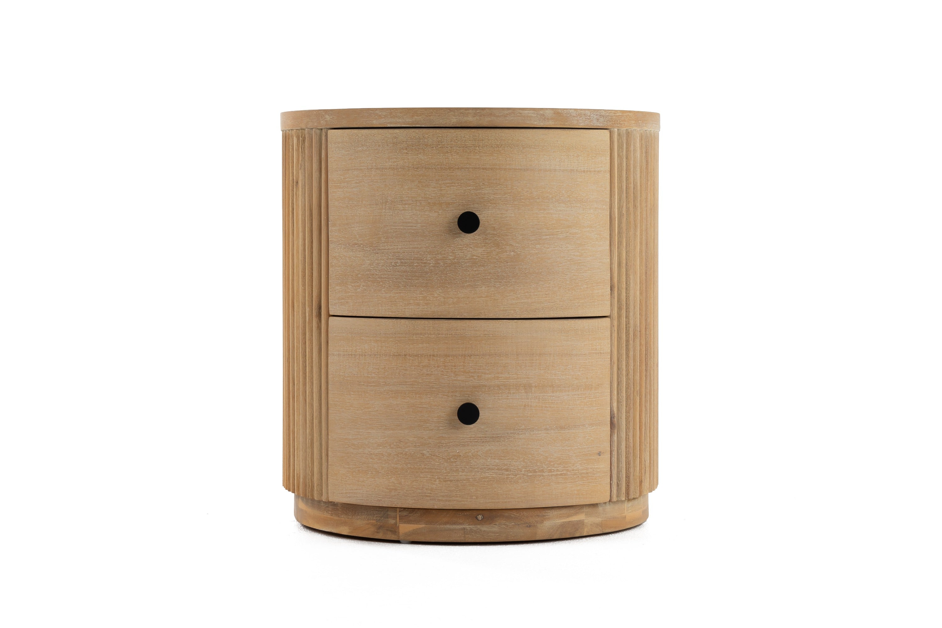 Modrest Jacobson Modern Natural Acacia Nightstand Model VGWD-LYO-BST02