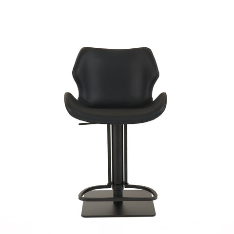Modrest Jaffee Industrial Black Eco Leather Bar Stool Model VGHR5404GB-BLK