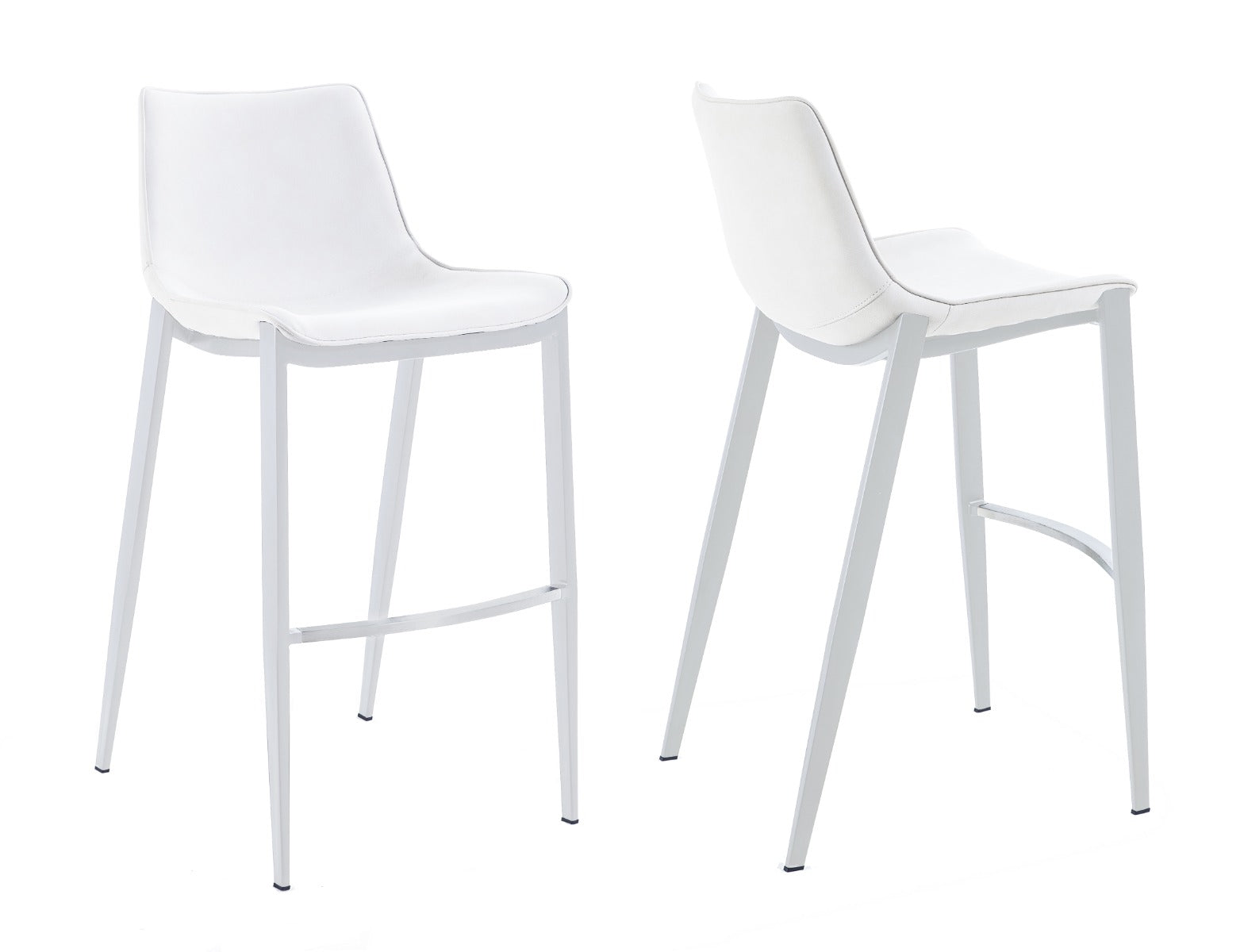 Modrest Jane Modern White Counter Stool Set Of 2 Model VGHR-5361C-C-W-BS
