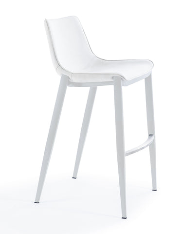 Modrest Jane Modern White Counter Stool Set Of 2 Model VGHR-5361C-C-W-BS