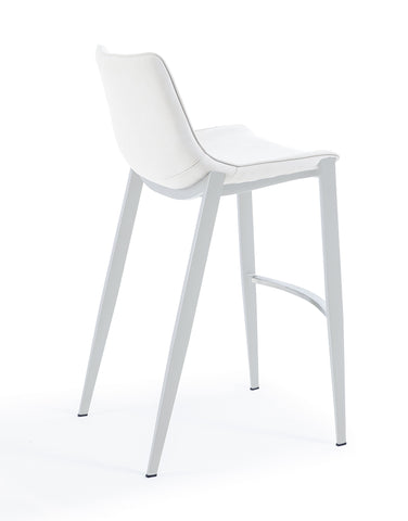 Modrest Jane Modern White Counter Stool Set Of 2 Model VGHR-5361C-C-W-BS